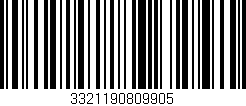 Código de barras (EAN, GTIN, SKU, ISBN): '3321190809905'
