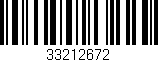 Código de barras (EAN, GTIN, SKU, ISBN): '33212672'