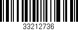Código de barras (EAN, GTIN, SKU, ISBN): '33212736'