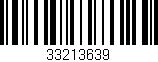 Código de barras (EAN, GTIN, SKU, ISBN): '33213639'