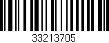 Código de barras (EAN, GTIN, SKU, ISBN): '33213705'