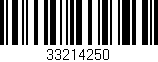 Código de barras (EAN, GTIN, SKU, ISBN): '33214250'