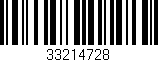 Código de barras (EAN, GTIN, SKU, ISBN): '33214728'
