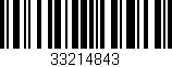 Código de barras (EAN, GTIN, SKU, ISBN): '33214843'