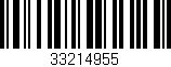 Código de barras (EAN, GTIN, SKU, ISBN): '33214955'