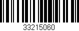 Código de barras (EAN, GTIN, SKU, ISBN): '33215060'