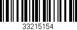 Código de barras (EAN, GTIN, SKU, ISBN): '33215154'