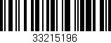 Código de barras (EAN, GTIN, SKU, ISBN): '33215196'