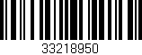 Código de barras (EAN, GTIN, SKU, ISBN): '33218950'