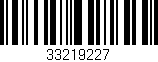 Código de barras (EAN, GTIN, SKU, ISBN): '33219227'