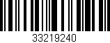 Código de barras (EAN, GTIN, SKU, ISBN): '33219240'