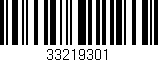 Código de barras (EAN, GTIN, SKU, ISBN): '33219301'