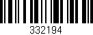 Código de barras (EAN, GTIN, SKU, ISBN): '332194'