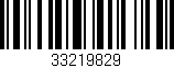 Código de barras (EAN, GTIN, SKU, ISBN): '33219829'