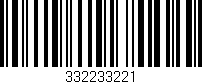Código de barras (EAN, GTIN, SKU, ISBN): '332233221'