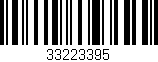 Código de barras (EAN, GTIN, SKU, ISBN): '33223395'
