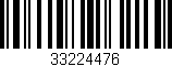 Código de barras (EAN, GTIN, SKU, ISBN): '33224476'