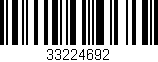 Código de barras (EAN, GTIN, SKU, ISBN): '33224692'