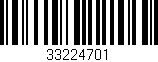 Código de barras (EAN, GTIN, SKU, ISBN): '33224701'