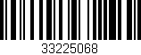 Código de barras (EAN, GTIN, SKU, ISBN): '33225068'