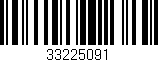 Código de barras (EAN, GTIN, SKU, ISBN): '33225091'