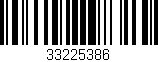 Código de barras (EAN, GTIN, SKU, ISBN): '33225386'