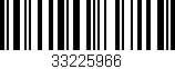 Código de barras (EAN, GTIN, SKU, ISBN): '33225966'