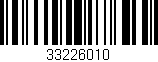 Código de barras (EAN, GTIN, SKU, ISBN): '33226010'