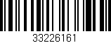Código de barras (EAN, GTIN, SKU, ISBN): '33226161'