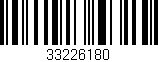 Código de barras (EAN, GTIN, SKU, ISBN): '33226180'