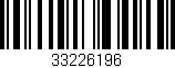 Código de barras (EAN, GTIN, SKU, ISBN): '33226196'
