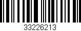 Código de barras (EAN, GTIN, SKU, ISBN): '33226213'