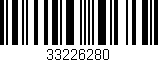 Código de barras (EAN, GTIN, SKU, ISBN): '33226280'