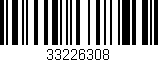 Código de barras (EAN, GTIN, SKU, ISBN): '33226308'
