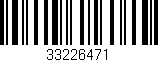 Código de barras (EAN, GTIN, SKU, ISBN): '33226471'