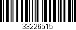 Código de barras (EAN, GTIN, SKU, ISBN): '33226515'