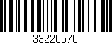 Código de barras (EAN, GTIN, SKU, ISBN): '33226570'