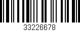 Código de barras (EAN, GTIN, SKU, ISBN): '33226678'