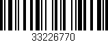 Código de barras (EAN, GTIN, SKU, ISBN): '33226770'