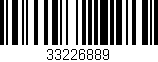 Código de barras (EAN, GTIN, SKU, ISBN): '33226889'