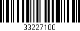Código de barras (EAN, GTIN, SKU, ISBN): '33227100'