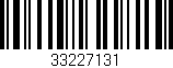 Código de barras (EAN, GTIN, SKU, ISBN): '33227131'