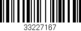 Código de barras (EAN, GTIN, SKU, ISBN): '33227167'