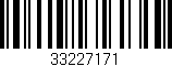 Código de barras (EAN, GTIN, SKU, ISBN): '33227171'