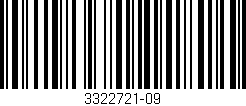 Código de barras (EAN, GTIN, SKU, ISBN): '3322721-09'