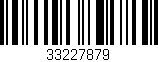 Código de barras (EAN, GTIN, SKU, ISBN): '33227879'