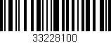 Código de barras (EAN, GTIN, SKU, ISBN): '33228100'