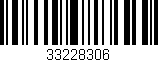 Código de barras (EAN, GTIN, SKU, ISBN): '33228306'