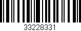 Código de barras (EAN, GTIN, SKU, ISBN): '33228331'