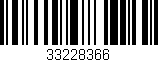 Código de barras (EAN, GTIN, SKU, ISBN): '33228366'